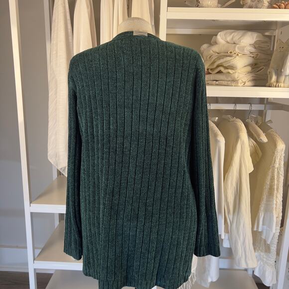 Classic Elements plus sz. 20/22 tunic length super soft sweater dark green #1918 - Picture 4 of 5